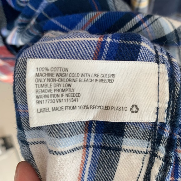Mossimo Supply Co. Plaid Button Down in Blue - Picture 8 of 8